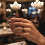 Crossover Statement Ring Two Tone Brown Black Pave CZ Rose Silver Plated Band - Image 15