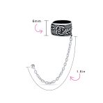 Set of 2 Celtic Ear Cuff Cartilage Trinity Triskele Flower Leaf Wrap Earrings - Image 5