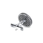 Classic Round Black Onyx Shirt Cufflinks for Men - Sterling Silver Bullet Hinge - Image 5