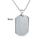 Medical ID Dog Tag Stainless Pendant Necklace 20 Inch - Image 41