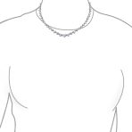 Classic Graduated Cubic Zirconia Heart Shape CZ Tennis Necklace Statement Collar - Image 4