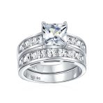 Traditional 2CT Princess Cut Cocktail Statement Ring in Sterling Silver