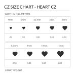 Set of 2 1CT Heart Shaped CZ Stud Earrings Rose Gold Plated Sterling Silver 7MM - Image 21