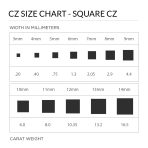 Contemporary Mens 9MM Black & White CZ Stud Earrings in Sterling Silver - Image 4