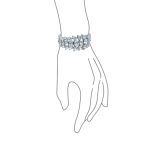 Elegant Multi Row CZ Teardrop Statement Bracelet for Wedding - Image 2