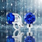 Traditional 2CT Round CZ Solitaire Clip-On Earrings - Gold Silver Non-Pierced 8MM - Image 32