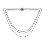 Set of 3 Dainty Rolo Cable Chain Necklace Black Stainless Steel 18, 20 & 24 Inch