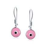 Spiritual Protection Multicolor Nazar Evil Eye Dangle Earrings Sterling Silver - Image 7