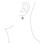 3CT Gemstone Oval Bezel Set Lever Back Dangle Earrings Sterling Silver - Image 14