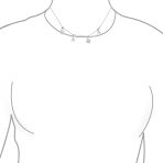 Choker Necklace with Dangling MAMA Charm for New Mothers Sterling Silver 16" - Image 3