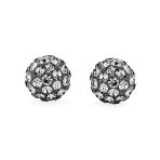 Elegant Glittering Pave Crystals Drop Ball Earrings 8MM - Image 12