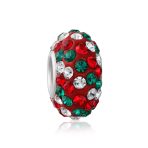 Christmas Charm Bead Red Green Flower Stripe Crystal Bundle for Bracelets - Image 3