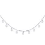 Simple Delicate Cocktail Fashion Crystal Thin Choker Necklace Adjustable - Image 2