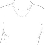 Simple Delicate Cocktail Fashion Crystal Thin Choker Necklace Adjustable - Image 3