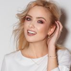 Petite Heart Shape Dangle Chandelier Earrings in 14K Gold with CZ Bezel Set - Image 5