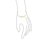 Delicate Chain Link Bracelet Love Knot Trio Infinity Bolo 14K Gold Plated Silver - Image 6