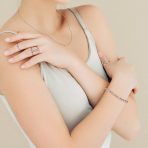 Classic Round Alternating 3-5MM Ball Bead Stretch Bracelet .925 Sterling Silver - Image 6