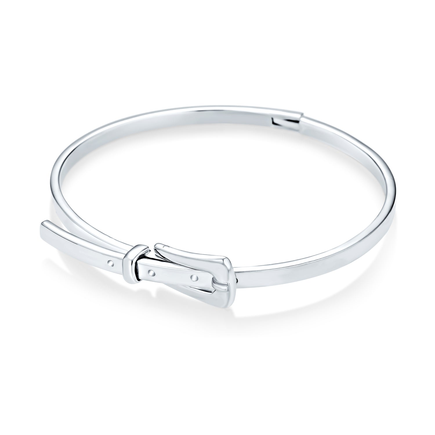 designer-equestrian-belt-buckle-bangle-bracelet_af2-bucklebangle_11 Stacking Belt Buckle Bangle Bracelet Gold Plated Silver - Image 1