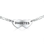 Dainty Heart Shape Red Medical Identification Blank ID Bracelet .925 Sterling Silver Wrist 6 -7 Inch - Image 2