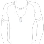 X-Large Military Dog Tag Pendant Necklace Stainless Steel 24 Inch Ball Chain - Image 7