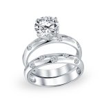 Etoile 2CTW Solitaire CZ Engagement Wedding Band Ring Set - Image 2