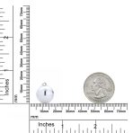 Half Round Ball Clip-On Earrings 14K Gold Plated Silver - Image 7