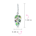 Native American Inspired Dangle Gemstone Earrings with Opal Inlay - Image 11