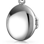Abalone Oval Family Tree Of Life Locket Photos Pendant Necklace .925 Sterling Silver - Image 8