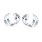 Set of 2 Tiny Geometric Helix Wrap Ear Cuff Cartilage Earrings Gold Plated - Image 2