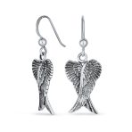 Amulet Feathered Heart Angel Wing Pendant Necklace Oxidized - Image 6