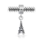 Set of 2 London Travel Suitcase Luggage Paris Eiffel Tower Dangle Charm Bead - Image 6