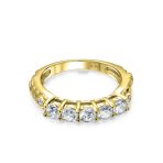 3CT Round Solitaire 3 Stone Engagement Ring Set Cubic Zirconia Past Present Future CZ Sterling Silver - Image 13