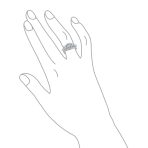 Vintage Style 3CTW CZ Cubic Zirconia Past Present Future 3-Stone Engagement Ring Set Sterling Silver - Image 3