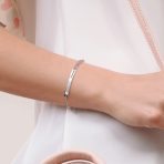 Inspirational BFF Saying Best Friends Forever ID Bolo Bracelet .925 Sterling Silver - Image 3