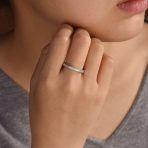 Pave CZ Cocktail Statement Ring Sterling Silver - Image 5