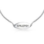 Personalize Medical Alert ID Thin Box Link Bracelet Oval Shape Tag - Image 10