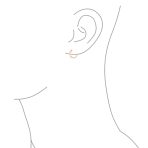 Western Equestrian Horse Bit Hoop Earrings .925 Sterling Silver - Image 9