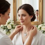 Round Inspirational Saying Quote CZ Horseshoe Necklace & Stud Earrings Set - Image 2