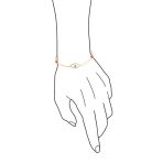 Protection Amulet Good Luck Charm Evil Eye Bracelet Gold Plated Silver 7 Inch - Image 3