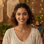 Firefly Fairies Necklace & Guardian Angel Earrings Jewelry Set Sterling Silver - Image 2
