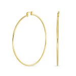 Timeless Minimalist Hoop Huggie Earrings Gold Plated 2-3mm Various Sizes