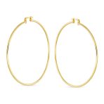 Timeless Minimalist Hoop Huggie Earrings Gold Plated 2-3mm Various Sizes - Image 5