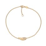 Spiritual Guardian Angel Wing Evil Eye Anklet Ankle Bracelet Gold Plated Silver - Image 3