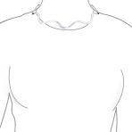 Wave Zig Zag Geometric Collar Choker Necklace .925 Silver Sterling - Image 2
