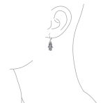 Amulet Hamsa Hand Dangle Chandelier Earrings Leverback - Image 3