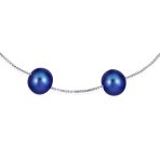 Black Freshwater Cultured Pearl Tin Cup Necklace & Bracelet Set Sterling Silver - Image 11