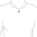 2 PCS BFF Split Heart Puzzle Pendant Necklace Silver - Image 6