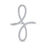 Delicate CZ Cubic Zirconia Full Finger Statement Infinity Ring Sterling Silver