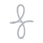 Delicate CZ Cubic Zirconia Full Finger Statement Infinity Ring Sterling Silver