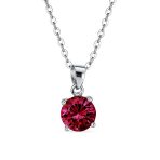 4CTW Round Yellow CZ Solitaire Stud Earrings & Pendant Necklace Set .925 Sterling Silver - Image 12